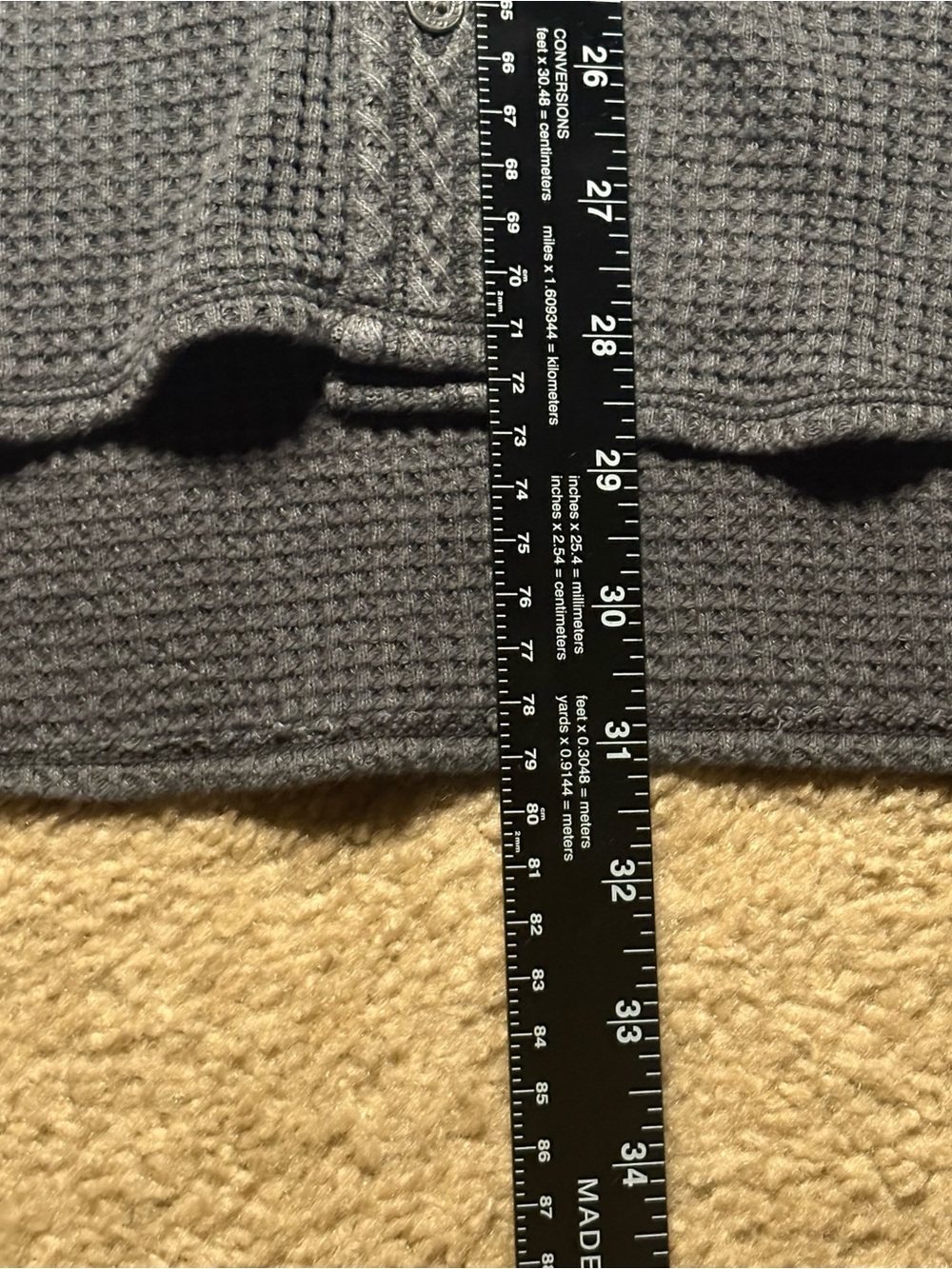 Aerie Women’s XL Slate Grey Waffle-Knit Button-Up Shirt - Picture 7 of 14